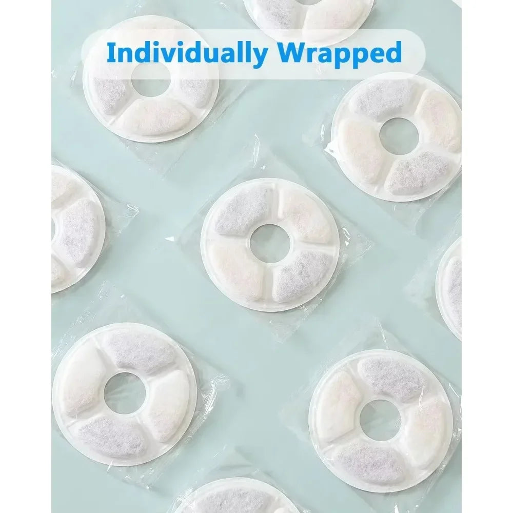 Replacement filter for dog and cat drinking fountain, activated carbon replacement filters, fountain dispensers, 6-12 pieces