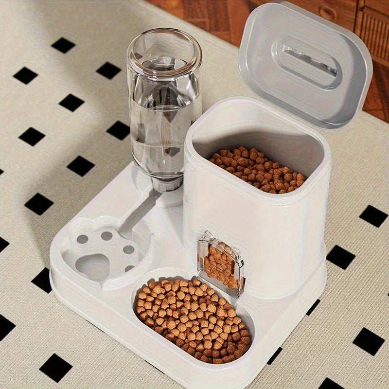 Distributeur automatique de nourriture et d'eau 2 en 1 pour chats et chiens, bol à nourriture, dispositif d'alimentation et d'hydratation, fournitures durables pour animaux de compagnie