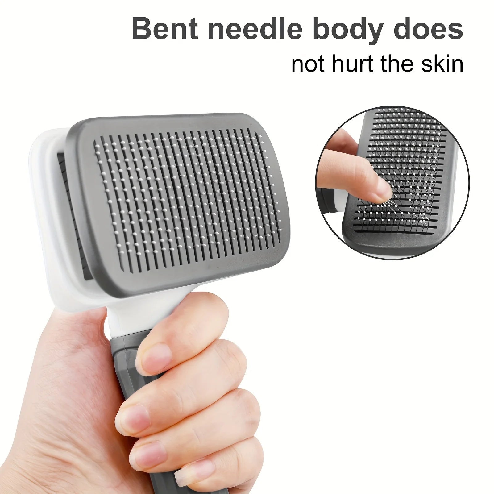 Self-cleaning brush for removing pet hair, pet hair removal comb for dogs and cats,