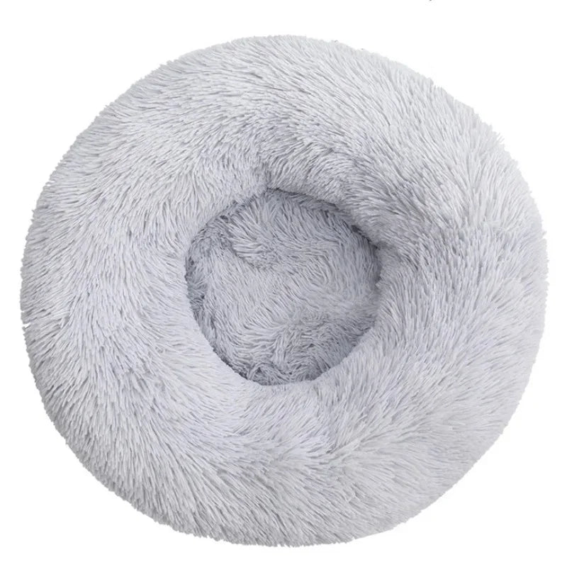 Pet Round Bed, 40 and 70cm, Super Soft Dog Bed and Cat Bed, Warm Winter Pet Nest
