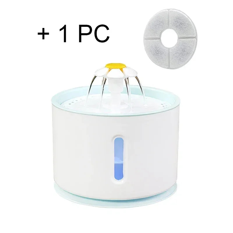 Fontaine d'eau pour chat, bol de boisson pour chien, filtre à charbon actif, distributeur électrique automatique pour animaux de compagnie, bols pour chats, alimenté par USB