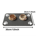 Pet Feeding Mat - Absorbent Mat for Water and Food Bowls, with Waterproof Rubber Backing, Quick-Drying Mat for Dogs and Cats
