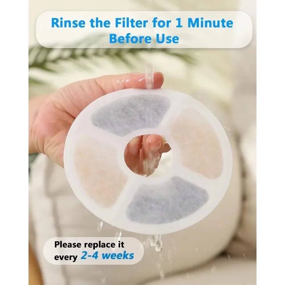 Filtre de remplacement pour fontaine à eau potable pour chien et chat, filtres de remplacement au charbon actif, distributeurs de fontaine, 6 à 12 pièces