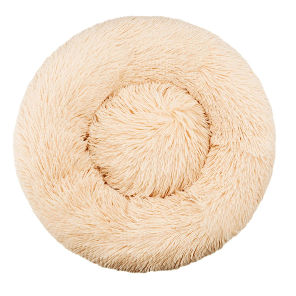 Pet Round Bed, 40 and 70cm, Super Soft Dog Bed and Cat Bed, Warm Winter Pet Nest