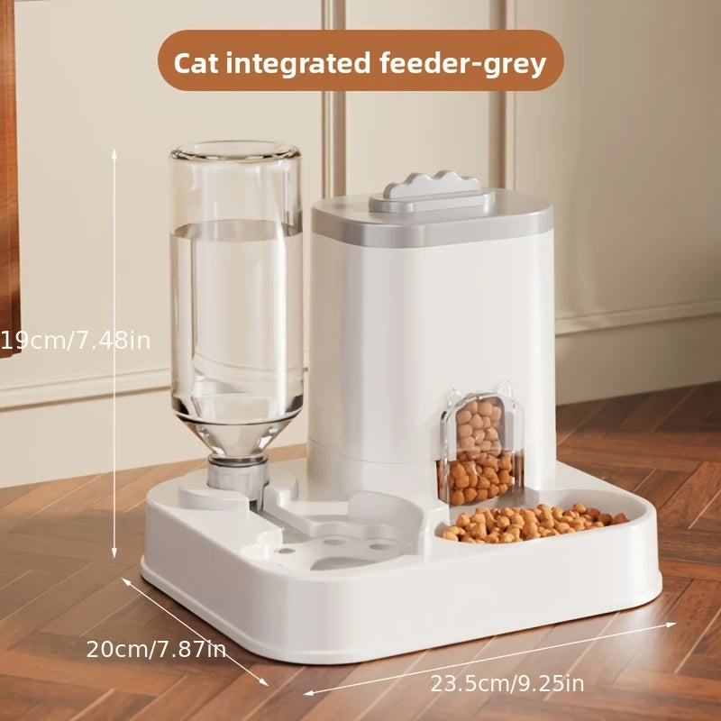 Distributeur automatique de nourriture et d'eau 2 en 1 pour chats et chiens, bol à nourriture, dispositif d'alimentation et d'hydratation, fournitures durables pour animaux de compagnie