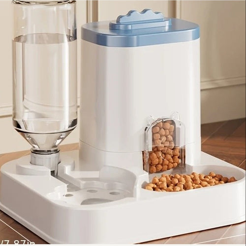 2-in-1 automatische voer- en waterdispenser voor katten en honden, voerbak, voer- en drinkapparaat, duurzame benodigdheden voor huisdieren